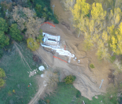 The area of presumed burial place of Laverio, at the confluence of two rivers