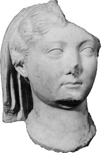 Portrait of Livia Drusilla found in the forum during excavations led by Bottini