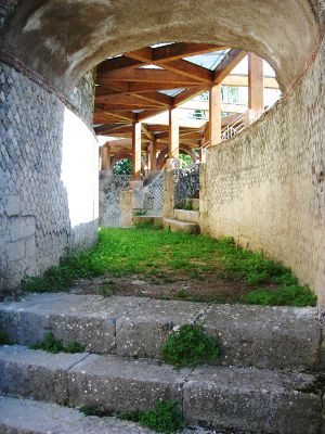 One of the galleries of Grumentum theater 