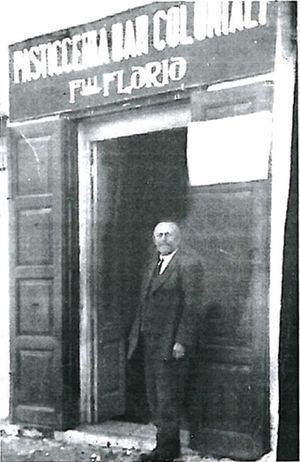 Francesco Paolo Florio, founder of Florio pastry store, during the first years of his activity