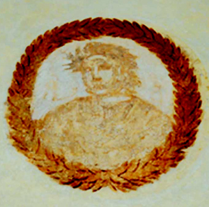Medaglione con raffigurazione di poeta o musicista