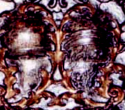 Sanseverino and Aragon’s coats of arms at the center of late baroque altar-front in the Church of Holy Rosary