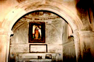 Interior of St. Catherine Church before restoring (photo by V.Falasca)